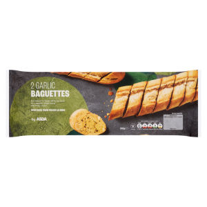 2 Garlic Baguettes 340g