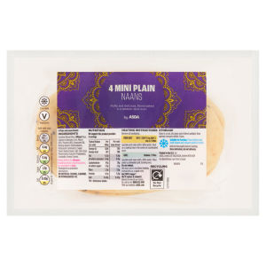 4 Mini Plain Naans