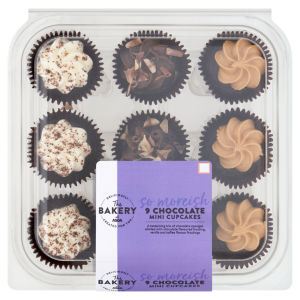 9 Chocolate Mini Cupcakes