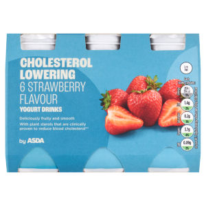 Cholesterol Lowering Blueberry Flavour Yoghurt Drinks 6 x 100g (600g)