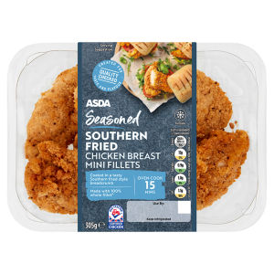 ASDA Seasoned Southern Fried Chicken Breast Mini Fillets 305g
