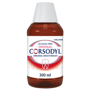 Corsodyl Medicated Antibacterial Mouthwash Original, Alcohol Free, 300ml