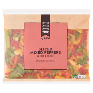 Cook Sliced Mixed Peppers 600g
