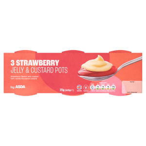 Strawberry Jelly & Custard Pots 3 x 125g (375g)