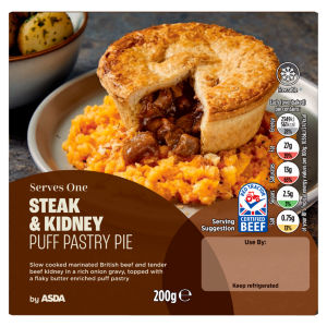 Steak & Kidney Puff Pastry Pie 200g