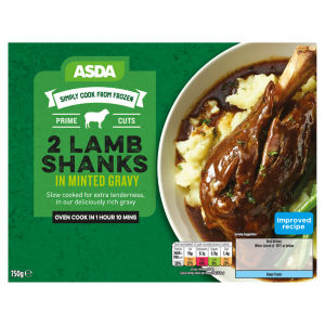 2 Lamb Shanks in Minted Gravy