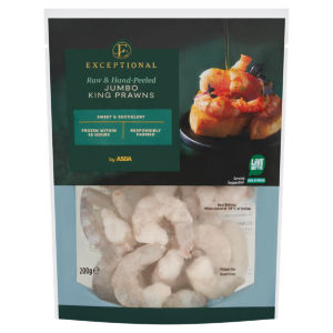 Cooked & Hand-Peeled Jumbo King Prawns 200g