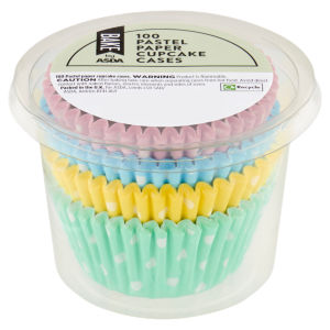 BAKE by  100 Pastel Paper Cupcake Cases