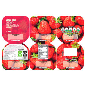Smooth Strawberry Yogurts 6 x 125g (750g)