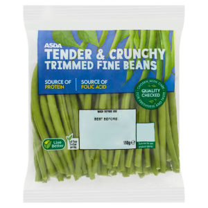 Tender & Crunchy Trimmed Fine Beans 180g