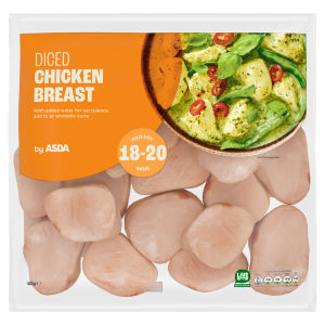 Tender Diced Chicken Breast 650g