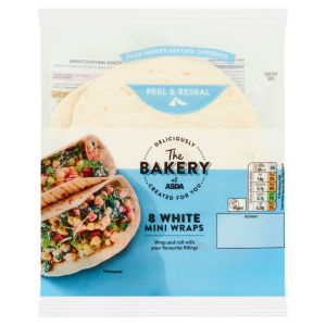 The Bakery 8 White Mini Wraps 248g