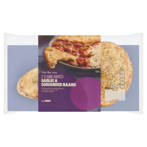Side for Two 2 Flame - Baked Garlic & Coriander Naans 320g