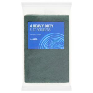 4 Heavy Duty Flat Scourers