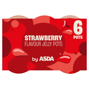 Strawberry Flavour Jelly Pots 6 x 120g (720g)