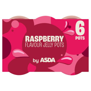 Raspberry Flavour Jelly Pots 6 x 120g (720g)