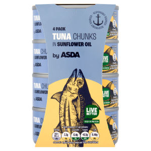 Tuna Chunks in Sunflower Oil 580g (4 x 145g)