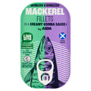 Mackerel Fillets in a Creamy Korma Sauce 125g