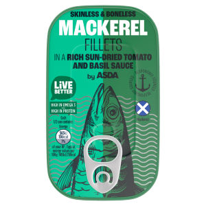 Mackerel Fillets in a Rich Sun-Dried Tomato and Basil Sauce 125g