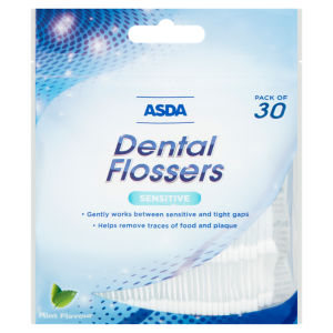 30 Dental Flossers Sensitive Mint Flavour