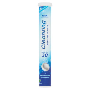 30 Cleansing Denture Tablets Mint Flavour