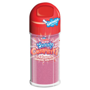Strawberry Flavour Sherbet Topping Candy Confetti 50g