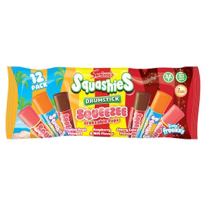 Squashies Drumstick Squeezee Freezable Pops 12 x 45ml (540ml)