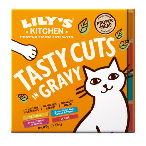 Tasty Cuts in Gravy Multipack Adult Wet Cat Food 8x85g