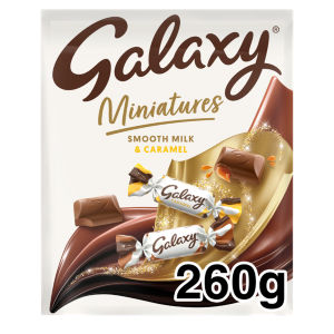 Mini Caramel & Milk Chocolate Bars 260g Pouch