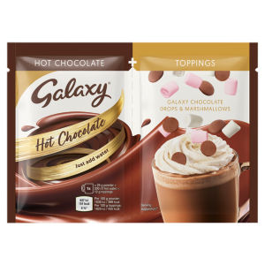 Hot Chocolate Toppings Galaxy Chocolate Drops & Marshmallows 37 g ((2 x 6g ) +25g)
