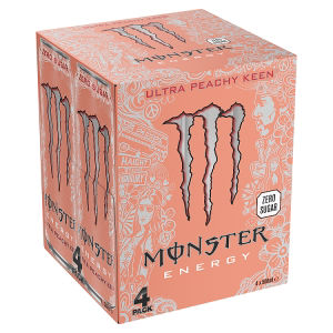 Monster  Energy Ultra Peachy Keen Zero Sugar 4x500ml