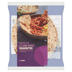 Side for Two 2 Flame-Baked Chapattis 220g
