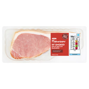 Flavoursome 10 Smoked Back Bacon Rashers 300g