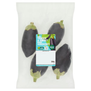 Tender & Sweet Baby Aubergines 300g