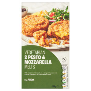 2 Vegetarian Pesto & Mozzarella Melts 280g