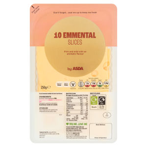 10 Emmental Slices 250g