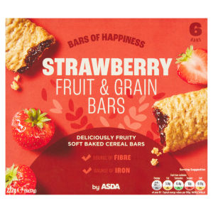 6 Strawberry Fruit & Grain Bars 6 x 37g (222g)