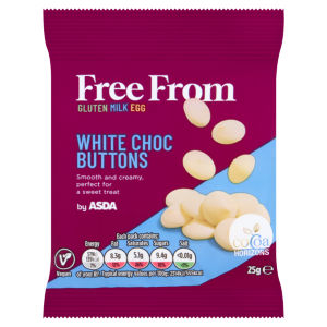 Free From by  White Choc Buttons 25g