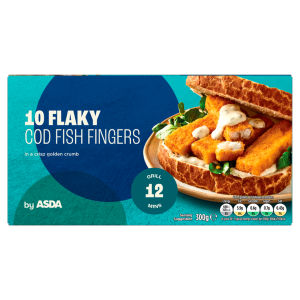 10 Flaky Cod Fish Fingers 300g