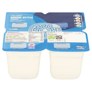 Creamy Greek Style Yogurts 4 x 100g (400g)