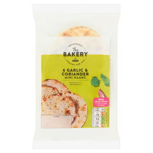 The Bakery 6 Garlic & Coriander Mini Naans 282g