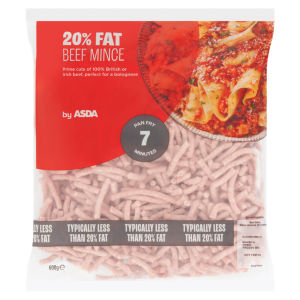 20% Fat Beef Mince 600g