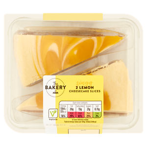 The Bakery at  Zingy Lemon Cheesecake Slices 2 x 95g (190g)