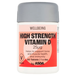 Wellbeing 1 a day High Strength Vitamin D 25μg 60 Tablets