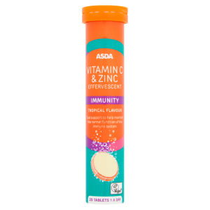 Vitamin C & Zinc Effervescent Immunity Tropical Flavour 20 Tablets