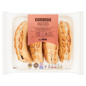 4 Cornish Pasties 520g