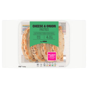 Cheese & Onion Pasties 4 x 130g (520g)