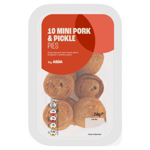 10 Mini Pork & Pickle Pies 250g