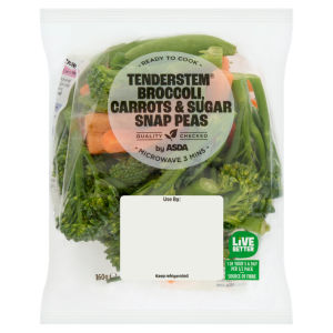Crisp & Sweet Tenderstem Broccoli, Carrots & Sugar Snap Peas 160g