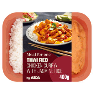 Meal for One Thai Red Chicken Curry with Jasmine Rice 400g